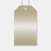 Romantic Gold Bow & Glitter 50th Wedding Cadeaulabel (Achterkant)