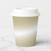 Romantic Gold Bow & Glitter 50th Wedding Papieren Bekers (Achterkant)