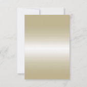 Romantic Gold Bow & Glitter 50th Wedding Save The Date (Achterkant)