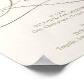 Romantic Gold Calligraphy | Drinken betreffende de Poster (Hoek)