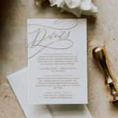 Romantic Gold Calligraphy — Enclosure Kaart