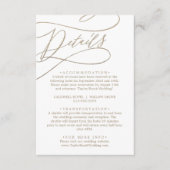 Romantic Gold Calligraphy — Enclosure Kaart (Voorkant)