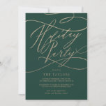 Romantic Gold Calligraphy | Groene feestdag Kaart<br><div class="desc">Deze romantische goudkalligrafie,  een groene feestdag,  is perfect voor een eenvoudige vakantiegebeurtenis. Het moderne klassieke ontwerp is voorzien van fancy draden en grillen met prachtige elegante handgeschreven faux champagne Gold folie-typografie.</div>