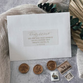 Romantic Gold Calligraphy Guest Adresetiketten Sticker