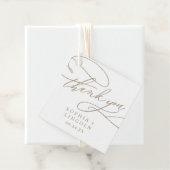 Romantic Gold Calligraphy Hartelijk dank Bedankjes Labels (In situ)