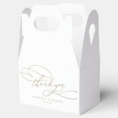 Romantic Gold Calligraphy Hartelijk dank voor uw h Bedankdoosjes (Geopend)