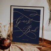 Romantic Gold Calligraphy | Schudschrift van het G Poster
