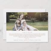 Romantic Gold Cheers 3 Foto jaar in Review Feestdagenkaart (Achterkant)