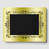 Romantic Gold Decorative Framed 50th Wedding Gastenboek (Achterkant)