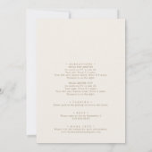 Romantic Gold en ivoren Afstuderen Kaart (Achterkant)