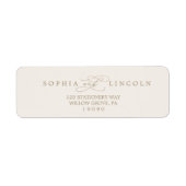 Romantic Gold- en ivoren-etiket Etiket (Voorkant)