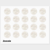 Romantic Gold en Ivory Hartelijk dank voor Sticker (Vel)