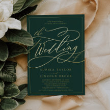 Romantic Gold Foil | Emerald Lijst Wedding