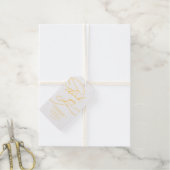 Romantic Gold Foil Flourish Bedankt voor je plezie Cadeaulabels (Met Koord)