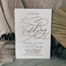 Romantic Gold Foil | Ivory vult het huwelijk van