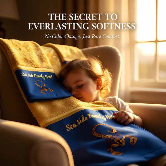 Romantic Gold-giftige schorpioen met blauw Bad Handdoek