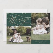 Romantic Gold Green Merry 3 Foto Jaar in Review