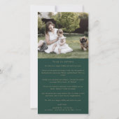 Romantic Gold Green over een jaar nieuws uit de fo Feestdagenkaart (Achterkant)