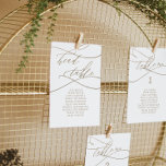 Romantic Gold Head Table Seating Chart Kaart<br><div class="desc">Deze romantische goudtafel-kaarten zijn perfect voor een eenvoudige bruiloft. Het moderne klassieke ontwerp is voorzien van fancy zwellingen en grillen met prachtige elegante handgeschreven faux champagne Gold-typografie. De prints op de voor- en achterzijde van de kaart (dubbelzijdig).</div>