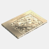 Romantic Gold Heart Satin Bow Gastenboek (Hoek)