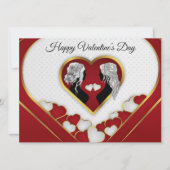 Romantic Gold&Red Heart, de L in LGBTQ-Valentijn (Voorkant)