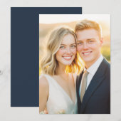 Romantic Golden Photo Kaart (Voorkant / Achterkant)