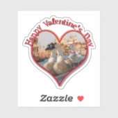 Romantic Gondola Ride for Valentine's Day Sticker (Vel)