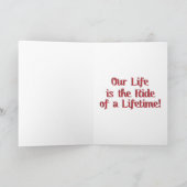 Romantic Gondola Ride voor Valentijnsdag Feestdagen Kaart (Binnen)