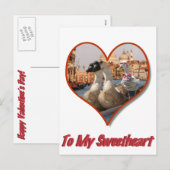 Romantic Gondola Ride voor Valentijnsdag Feestdagenkaart (Voorkant / Achterkant)