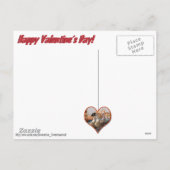 Romantic Gondola Ride voor Valentijnsdag Feestdagenkaart (Achterkant)