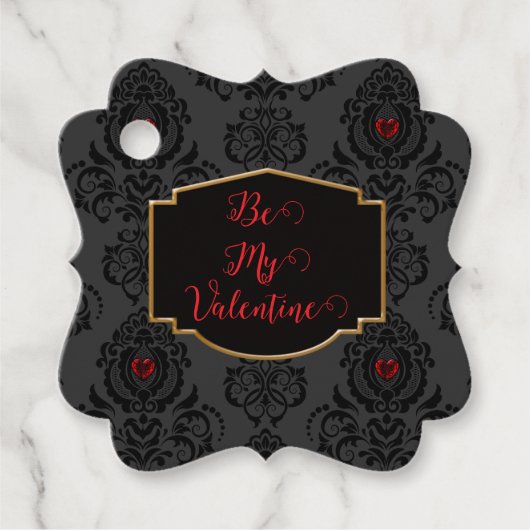 Romantic Goth Valentine  Bedankjes Labels (Voorkant)