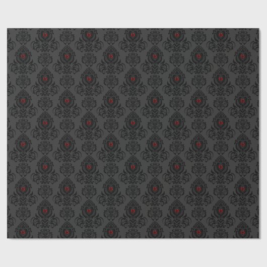 Romantic Goth Valentine Cadeaupapier (Vlak)