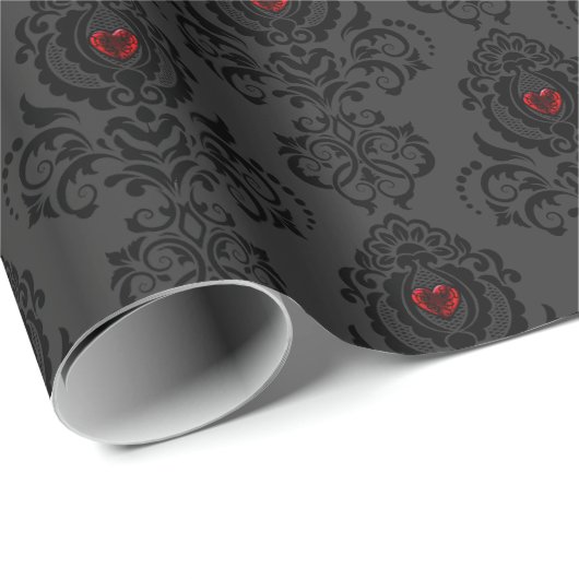 Romantic Goth Valentine Cadeaupapier (Rol Hoek)