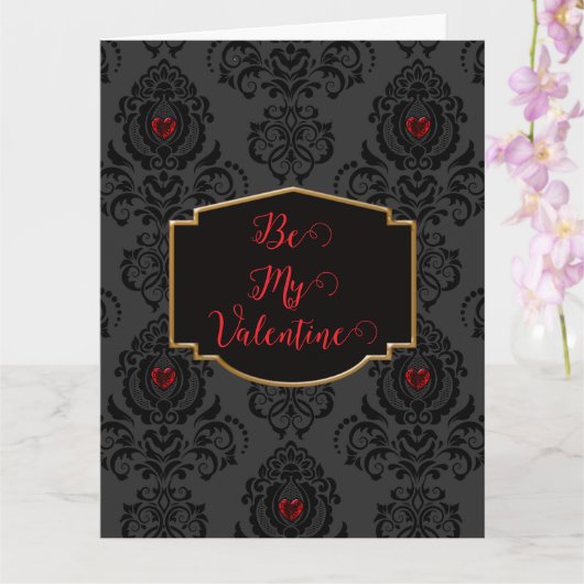 Romantic Goth Valentine  Kaart (Orchidee)