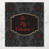 Romantic Goth Valentine  Wijn Etiket (Enkel label)