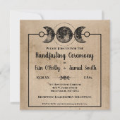 Romantic Gothic Handfasting Wedding Pagan Wicca Kaart (Voorkant)