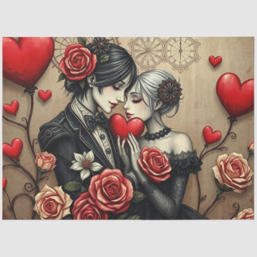 Romantic Gothic Tissue Paper Tissuepapier (Voorkant)