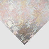 Romantic, goud, Blauwgroen, Waterverf, Chic, Flora Tissuepapier (Detail)