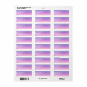 Romantic Gradient Minimalist Etiket (Full Sheet)