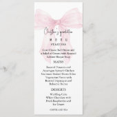 Romantic Graduation Menu For Her (Voorkant)