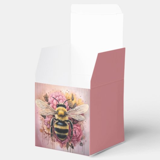 Romantic Graffiti Bee Mono-ha Style Flowery Bedankdoosjes (Geopend)