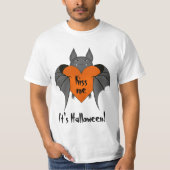 Romantic grappige Halloween bat T-shirt (Voorkant)