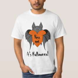 Romantic grappige Halloween bat T-shirt