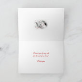 Romantic Greeeting Kaart - Wees mijn liefde - Roos (Binnen)