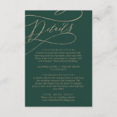 Romantic Green Calligraphy — Enclosure Kaart (Voorkant)