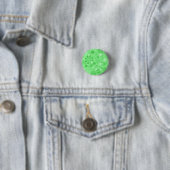 Romantic Green Floral Pattern Ronde Button 3,2 Cm (In situ)