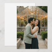 Romantic Green Photo Kaart (Voorkant / Achterkant)