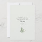 Romantic Greenery Forest Wild Fern Wedding Kaart (Achterkant)