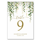 Romantic Greenery Garland Kaart (Achterkant)