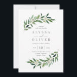 Romantic Greenery Wedding Invitation ROG Kaart<br><div class="desc">Modern ontwerp van © berrysnoot. Afdrukbare digitale bestanden en overeenkomende objecten zijn beschikbaar! Bezoek onze website op www.berryberrysweet.com voor meer informatie!</div>